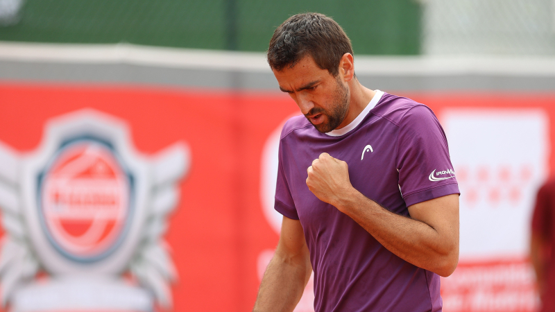 Cilic sale ganador de una batalla contra Gaubas en cuartos de final y contra la lluvia